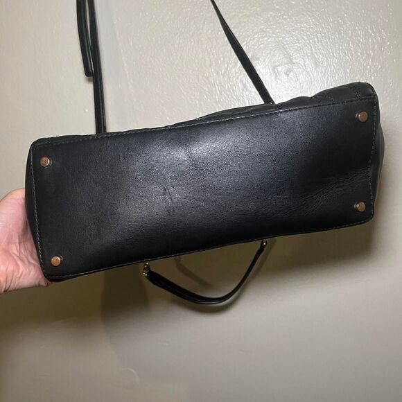 Kate Spade Briar Lane Quilted Willis Black Leather Tote Women's Handbag - Picture 3 of 8